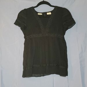 Mary Kate and Ashley black blouse size 8/10 L